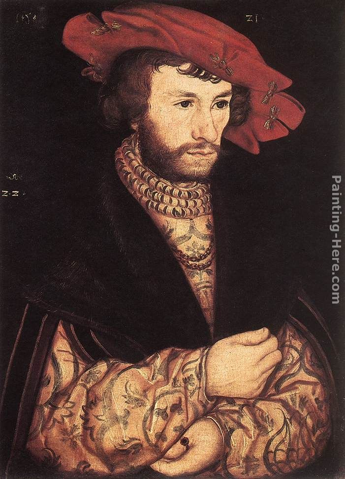 Portrait of a Young Man painting - Lucas Cranach the Elder Portrait of a Young Man art painting